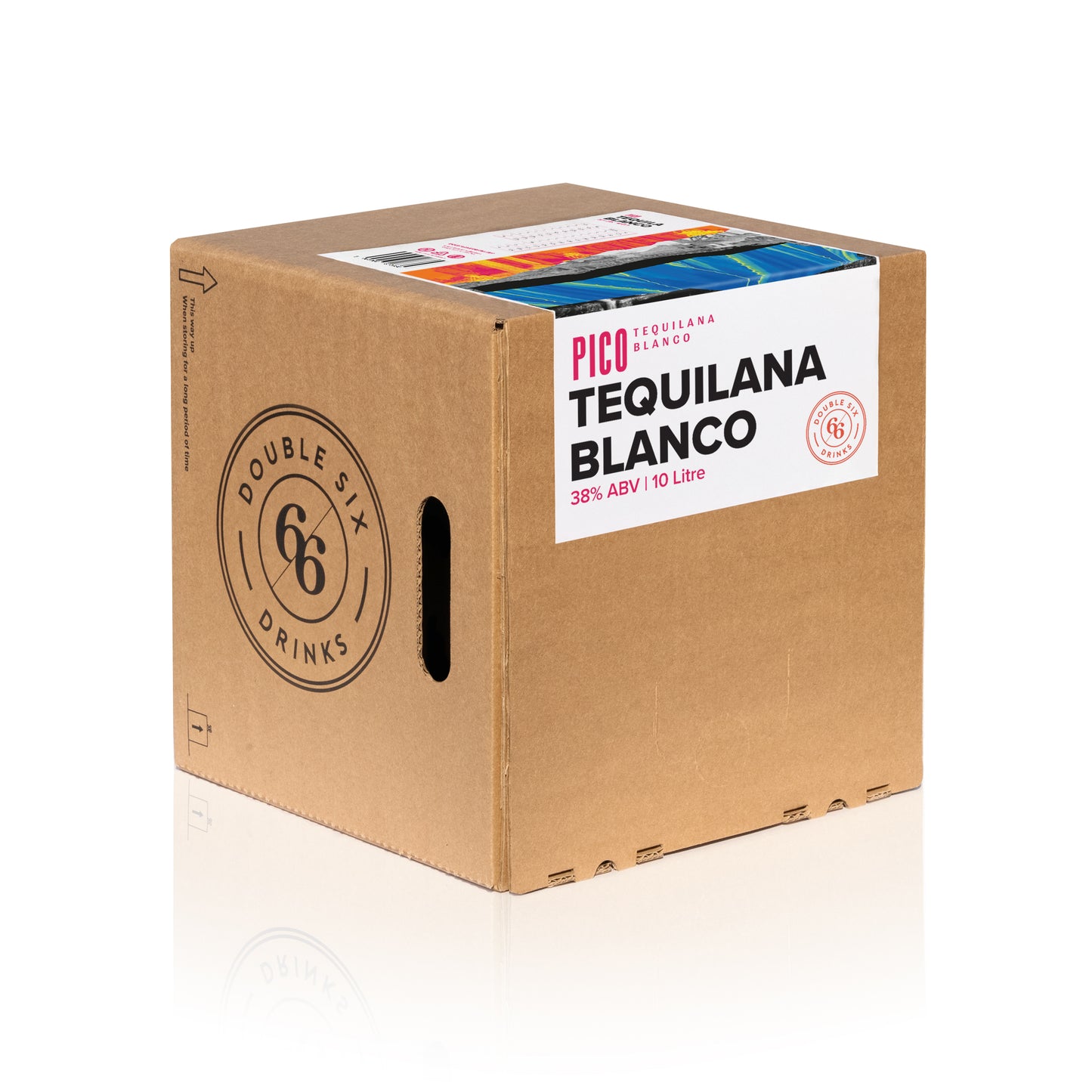 Pico Tequilana Blanco bottle in a box  – premium small-batch tequila made in Yorkshire.