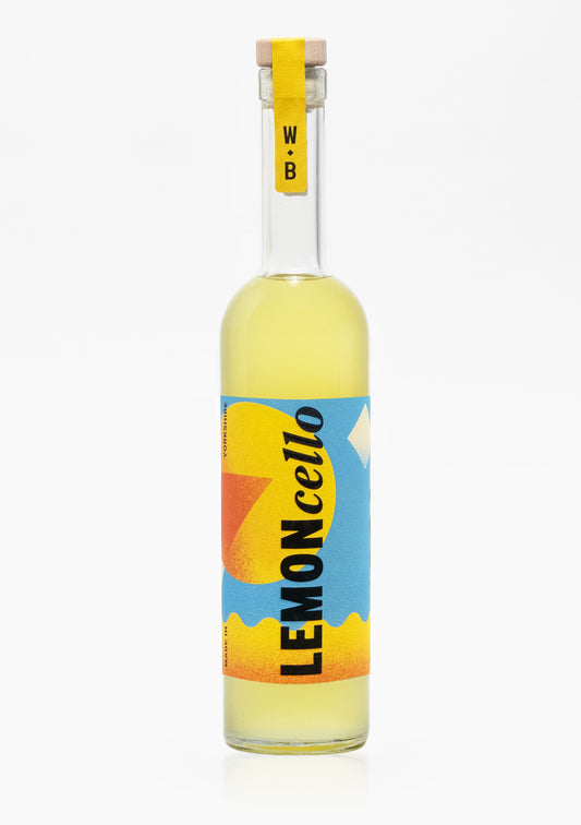 Glass bottle of Wolfe Bros – Zero Waste Lemoncello